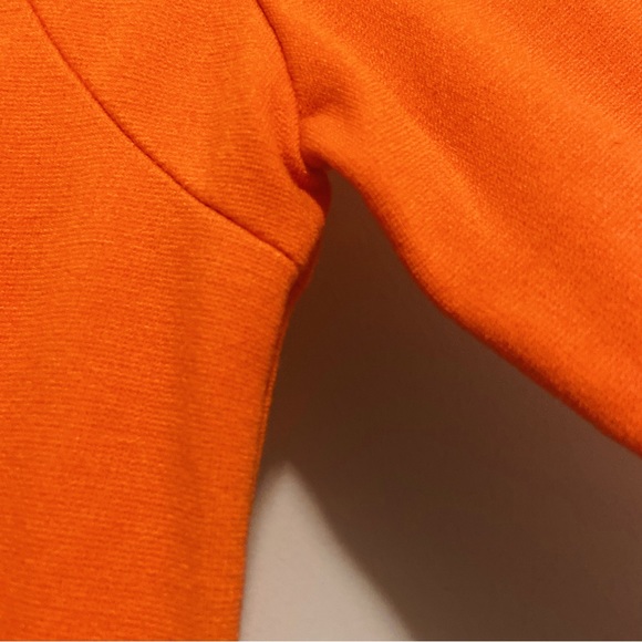 Fitted Long Sleeve Orange Dress by Necessary Objects - Picture 7 of 7